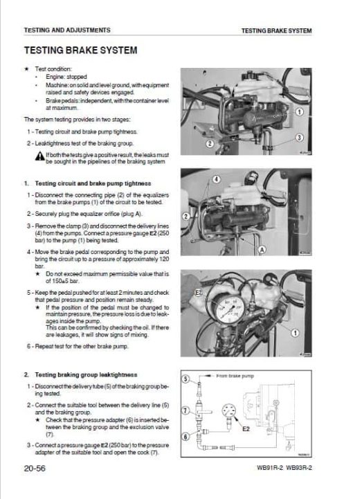 Komatsu WB91R-2, WB93R-2 Backhoe Loader Repair Service Manual - Image 4