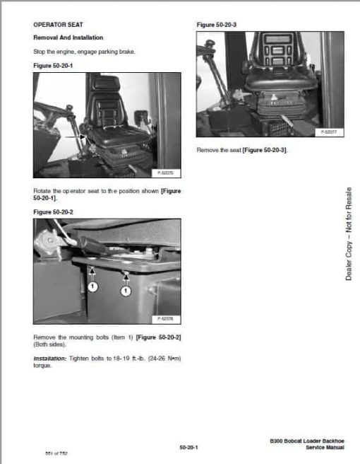 Bobcat B300 Loader Service Repair Manual - Image 4