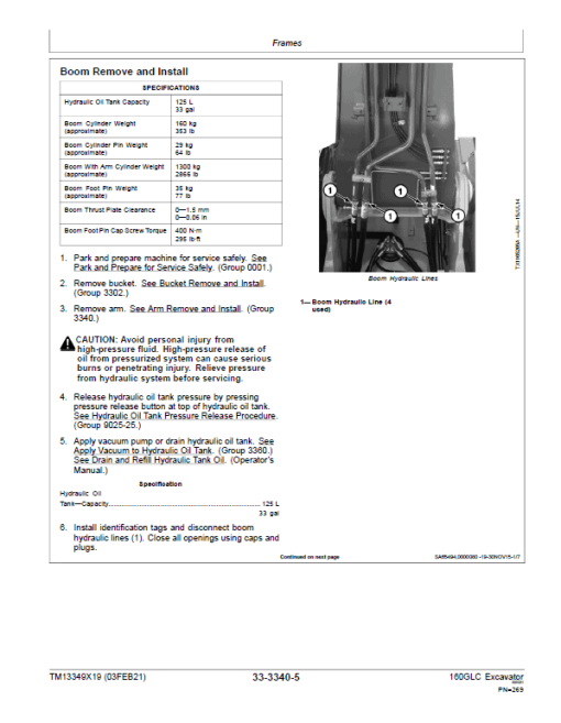 John Deere 160GLC Excavator Repair Technical Manual (S.N after F055671 -) - Image 4