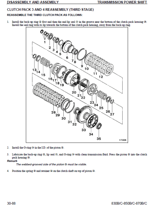 Komatsu 830B, 850B, 870B Motor Grader Service Manual - Image 4