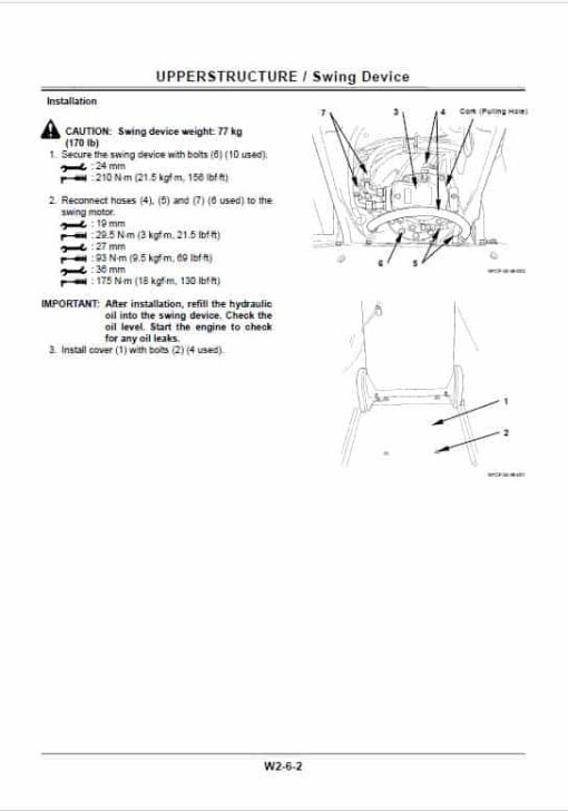 Hitachi ZAXIS 75US-A, 75 UR Excavator Repair Service Manual - Image 5