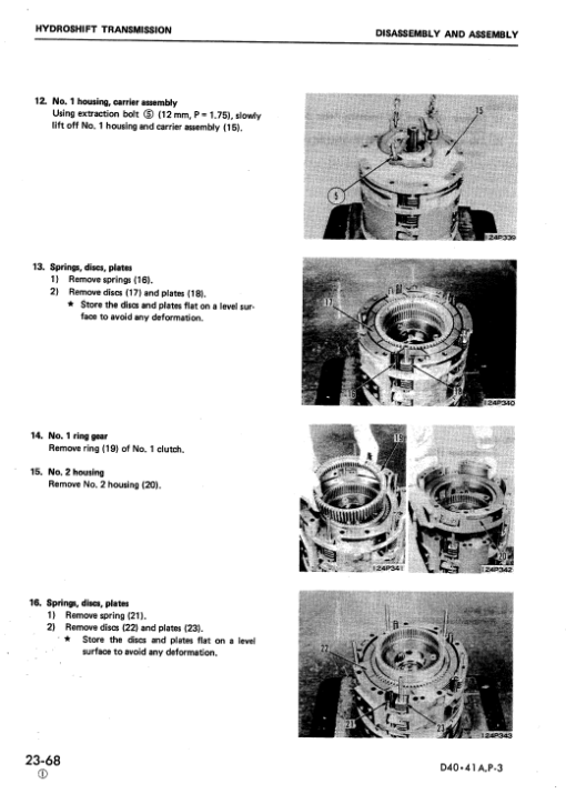 Komatsu D41A-3, D41E-3, D41P-3, D41A-3A Dozer Service Manual - Image 4