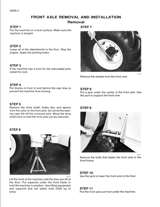 Case W4 Loader and Forklift Service Manual - Image 4