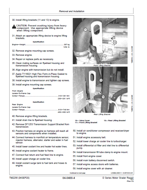 John Deere 670D, 672D, 770D, 772D, 870D, 872D Motor Grader Technical Manual - Image 4