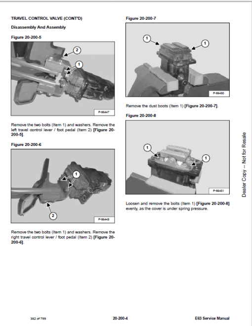 Bobcat E63 Excavator Repair Service Manual - Image 4