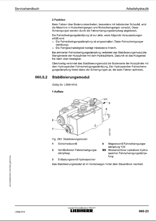 Liebherr L566 Type 1619 Wheel Loader Service Manual - Image 4