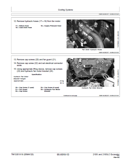 John Deere 210G, 210GLC Excavator Repair Technical Manual (S.N after F521988 -) - Image 4