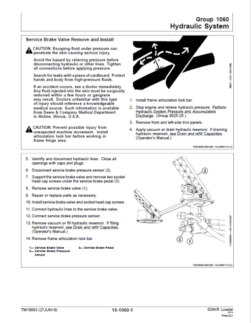 John Deere 624KR Loader Repair Technical Manual - Image 4