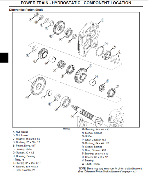 John Deere 110 Tractor Loader Backhoe Technical Manual (TM1987) - Image 5