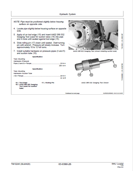 John Deere 644J Loader Repair Technical Manual (SN. after 611232 ) - Image 4