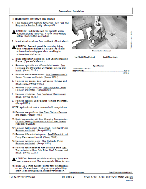 John Deere 670G, 670GP, 672G, 672GP Grader Technical Manual (S.N 680878 - 680877 ) - Image 4