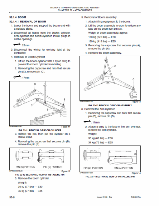 New Holland E30, E35 Compact Excavator Service Manual - Image 4