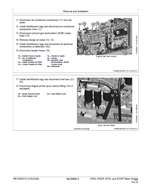 John Deere 670G, 670GP, 672G, 672GP Grader Technical Manual (S.N F656526 -F678817) - Image 4