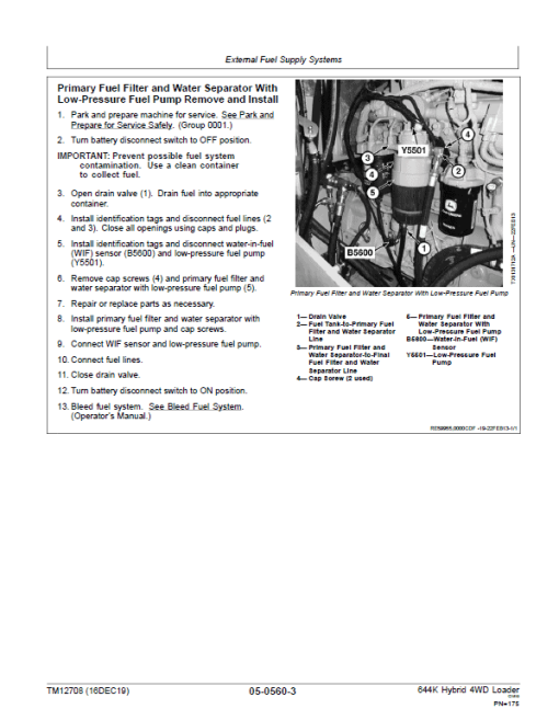 John Deere 644K Hybrid 4WD Loader Technical Manual (S.N after E651322 -) - Image 4