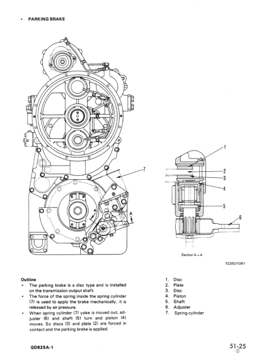 Komatsu GD825A-1 Motor Grader Service Manual - Image 4