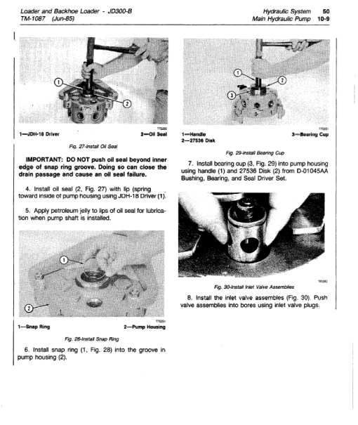 John Deere 300B Backhoe Loader Repair Technical Manual (TM1087) - Image 5