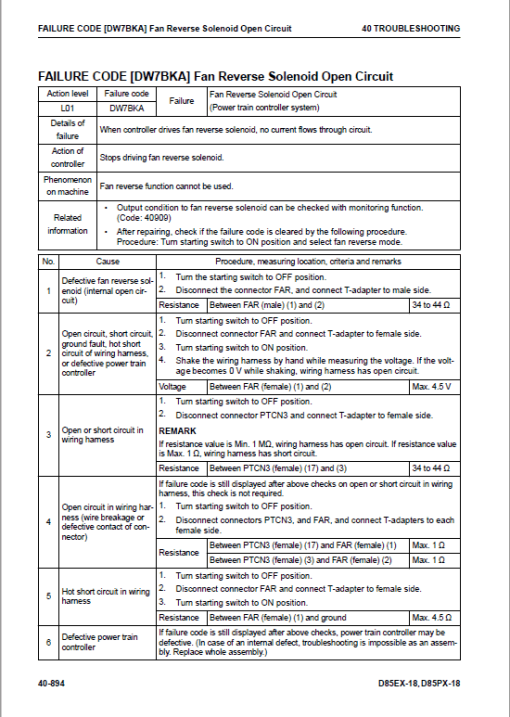 Komatsu D85EX-18, D85PX-18 Dozer Service Manual - Image 4