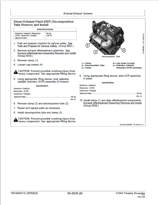 John Deere 3154G Swing Excavator Repair Technical Manual (S.N after F310001 - ) - Image 4