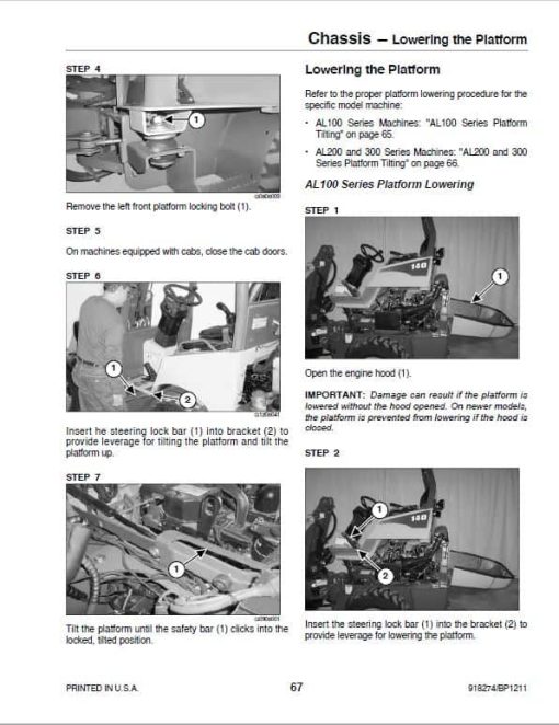 Gehl AL 240 Articulated Loader Repair Service Manual - Image 4