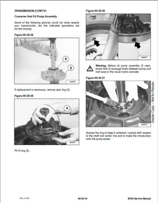 Bobcat B700 Loader Service Repair Manual - Image 4