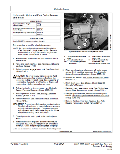 John Deere 329E, 333E SkidSteer Track Loader Technical Manual (S.N from E236690 - ) - Image 4