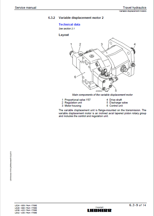 Liebherr L524, L528, L538, L542 Wheel Loader Service Manual - Image 3