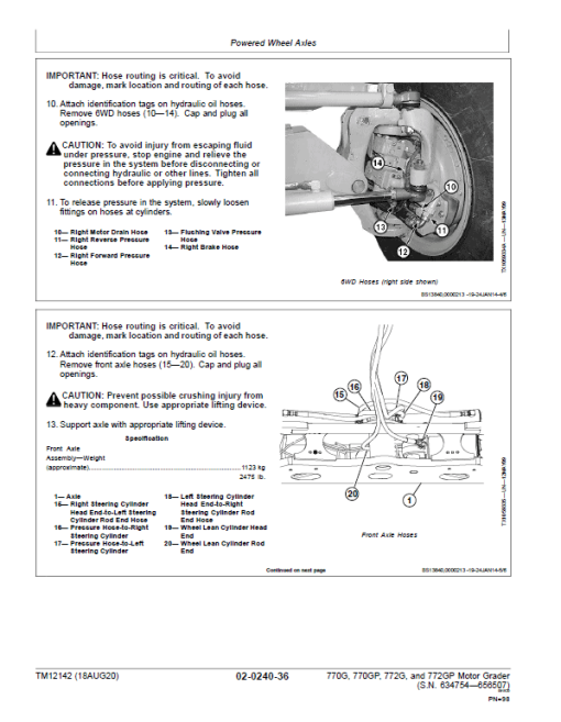 John Deere 770G, 770GP, 772G, 772GP Grader Manual (S.N 634754 - 656507 & Engines W01, W04) - Image 4