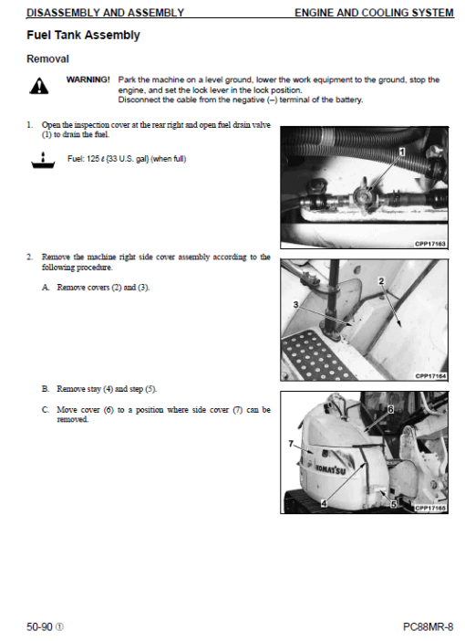 Komatsu PC88MR-8 Excavator Service Manual - Image 5