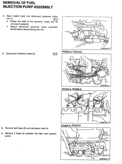 Komatsu PC200-6, PC200LC-6, PC210LC-6, PC220LC-6, PC250LC-6 Excavator Repair Manual (A80001 till A82000) - Image 4