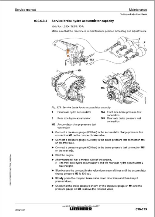 Liebherr L550 Type 1562 Wheel Loader Service Manual - Image 4