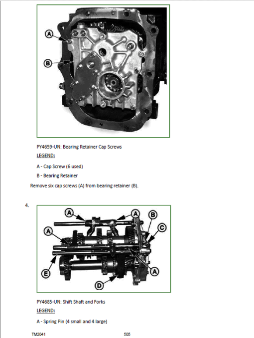 John Deere 5103, 5103S, 5103E, 5203 Tractors Repair Technical Manual - Image 4