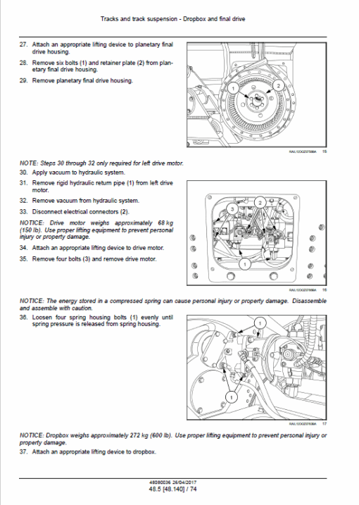 New Holland D125C Tier 2 Crawler Dozer Service Manual - Image 4