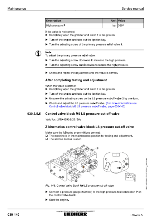 Liebherr L580 Type 459LG LogHandler Loader Service Manual - Image 4