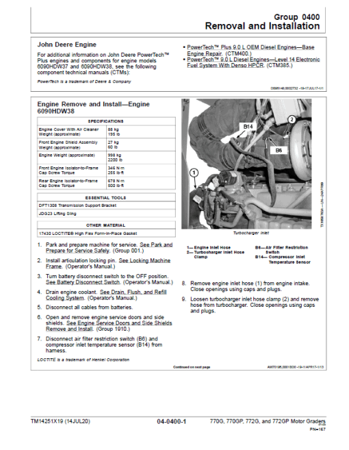 John Deere 770G, 770GP, 772G, 772GP Grader Technical Manual (S.N 680878 & C003007 - ) - Image 4