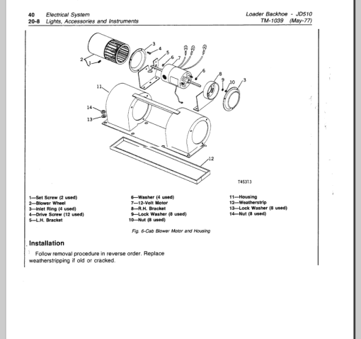 John Deere 510 Backhoe Loader Repair Technical Manual (TM1039) - Image 5