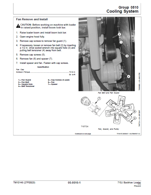 John Deere 710J Backhoe Loader Technical Manual (S.N before - 159769 & 161144 - 172184 ) - Image 4