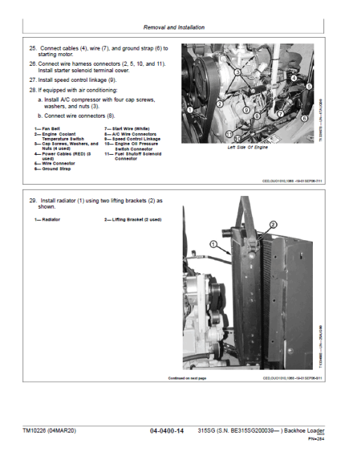 John Deere 315SG Backhoe Loader Repair Technical Manual (S.N after BE315SG200039 - ) - Image 4