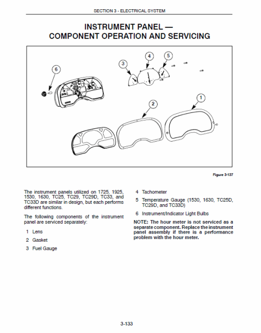 New Holland TC25, TC29, TC33 Tractor Service Manual - Image 4