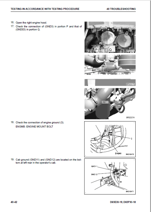 Komatsu D65EXi-18, D65PXi-18 Dozer Service Manual - Image 4