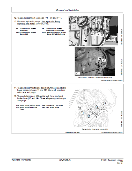 John Deere 310SK Backhoe Loader Repair Technical Manual (S.N after E219607 - ) - Image 4