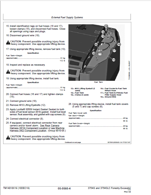 John Deere 3754G, 3754GLC Swing Excavator Repair Technical Manual (S.N after D371001 - ) - Image 4