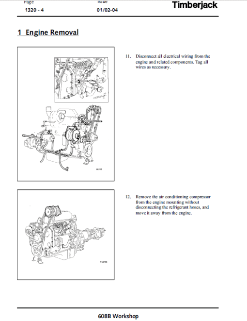 John Deere 608B Tracked Feller Buncher Harvester Repair Manual - Image 4