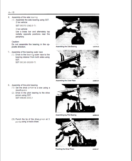 Toyota 5FGC18, 5FGC23, 5FGC25, 5FDC25, 5FGC28, 5FGC30, 5FDC30 Forklift Repair Manual - Image 4