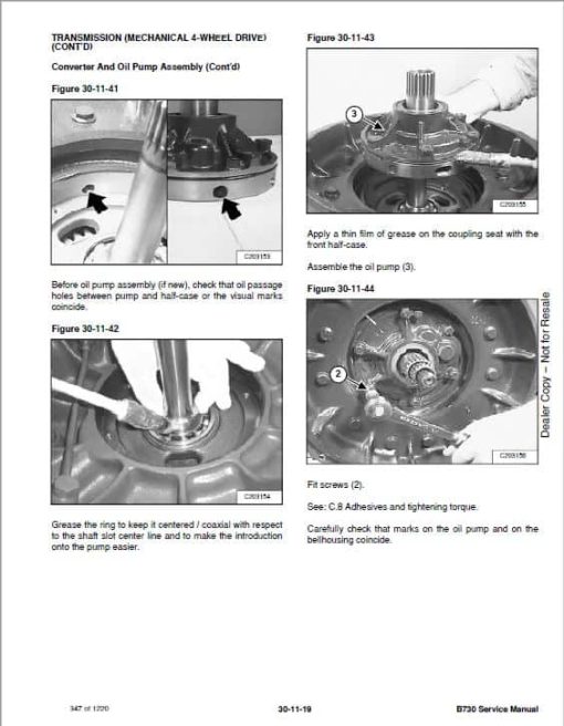 Bobcat B730 Loader Service Repair Manual - Image 4