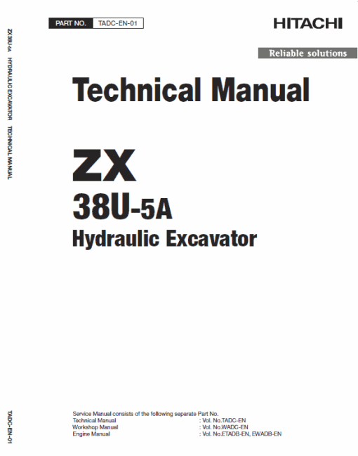 Hitachi ZX48U-5A Mini Excavator Service Repair Manual - Image 4