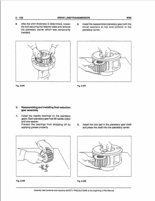 Fiatallis FW90 Wheel Loader Repair Service Manual - Image 4