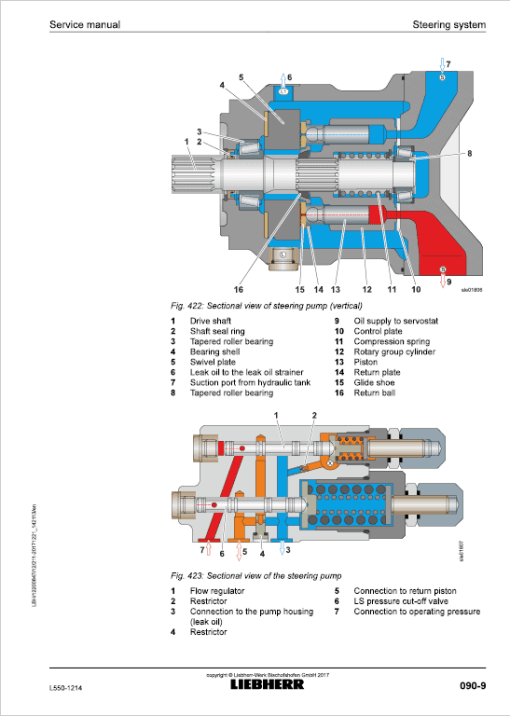 Liebherr L550 Type 1214 Wheel Loader Service Manual - Image 4