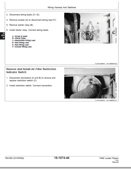 John Deere 744E Loader Repair Technical Manual - Image 4