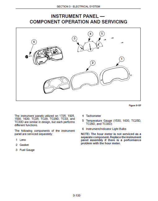 New Holland 1530, 1630, 1725, 1925 Tractor Service Manual - Image 4