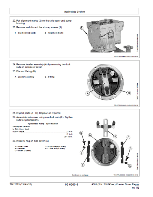 John Deere 450J Crawler Dozer Technical Manual (SN. from 216243) - Image 3